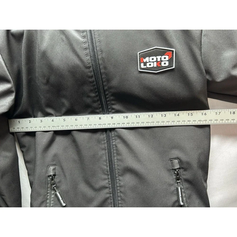Moto Loco YL Kids Black Softshell Motorcycle Dirt Bike Racing Jacket “Tyler 617”